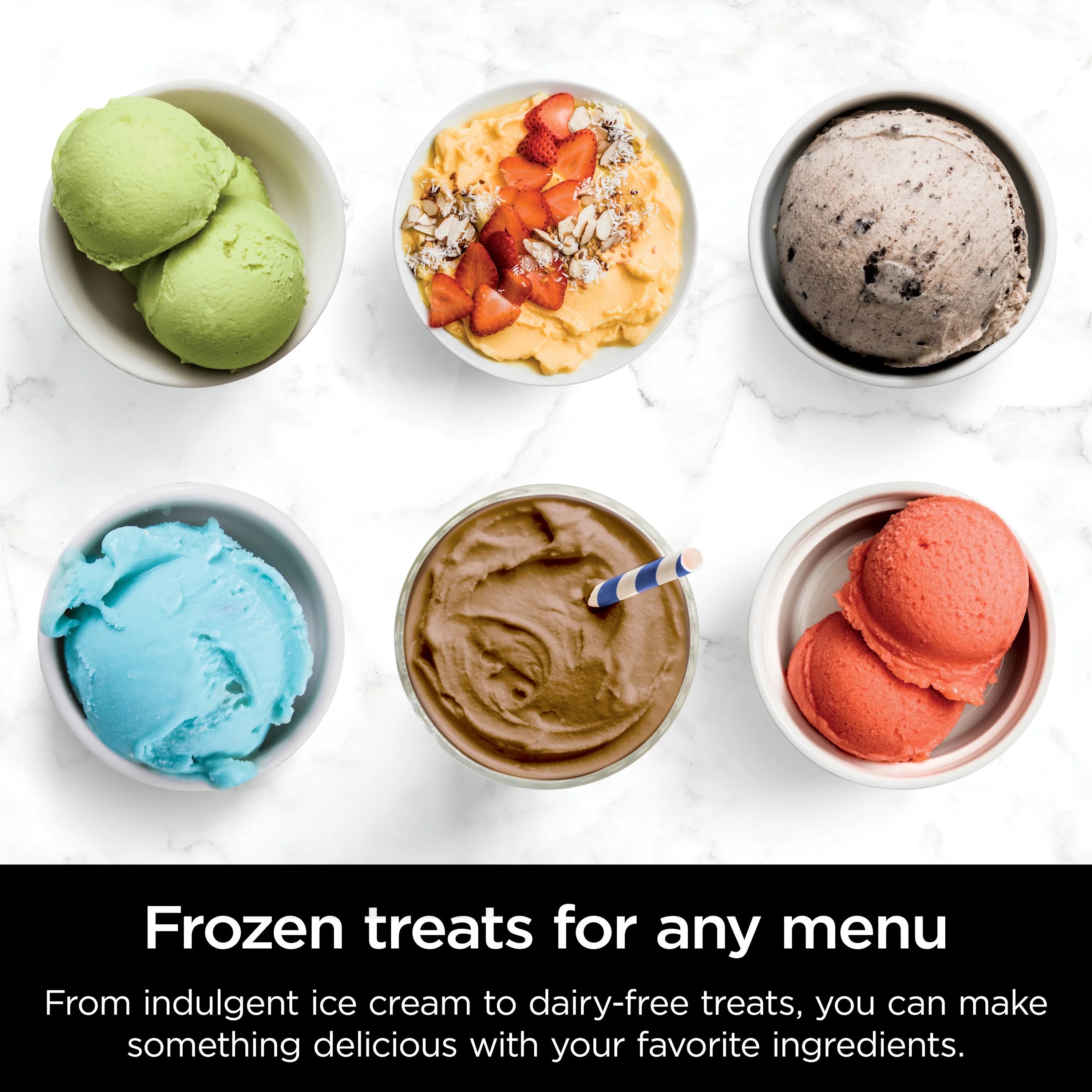 Silver Ice Cream Maker with 7 One-Touch Programs I84326