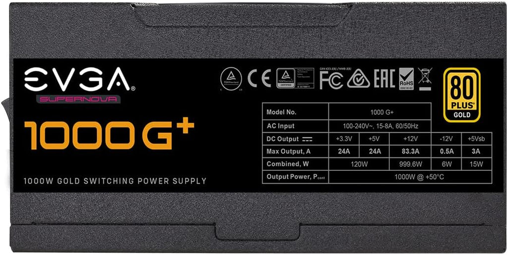 1000W 80 Plus Gold Fully Modular Power Supply N74397