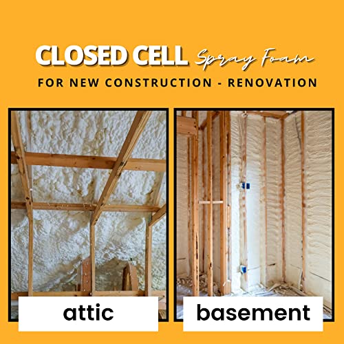 Closed Cell Spray Foam Insulation Kit, 2 Part Foam Sealant, Set of 5 Kits W30596