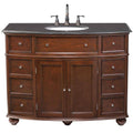 45 in. W x 22 in. D Bath Vanity in Sequoia with Granite Vanity Top in Black N132