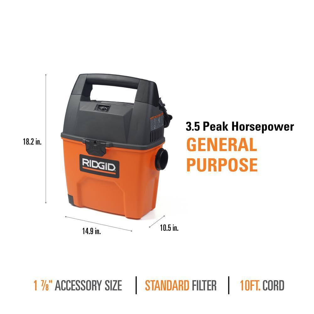 3.5-Peak HP Portable Wet Dry Vac S5167