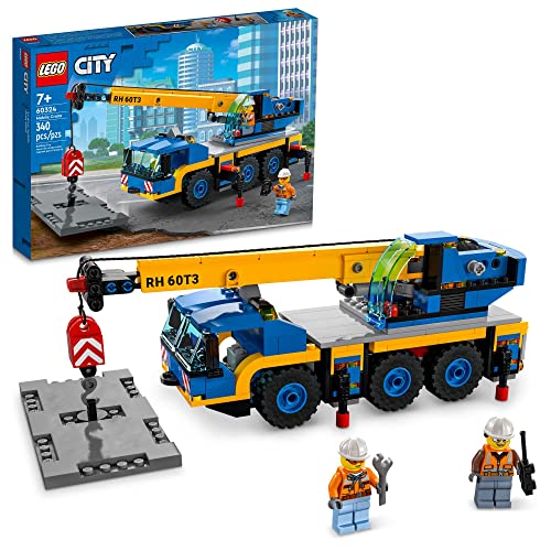Mobile Crane Truck Toy Building Set with 2 Minifigures X50384