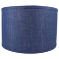 Navy Blue Burlap Drum Lamp Shade H39707