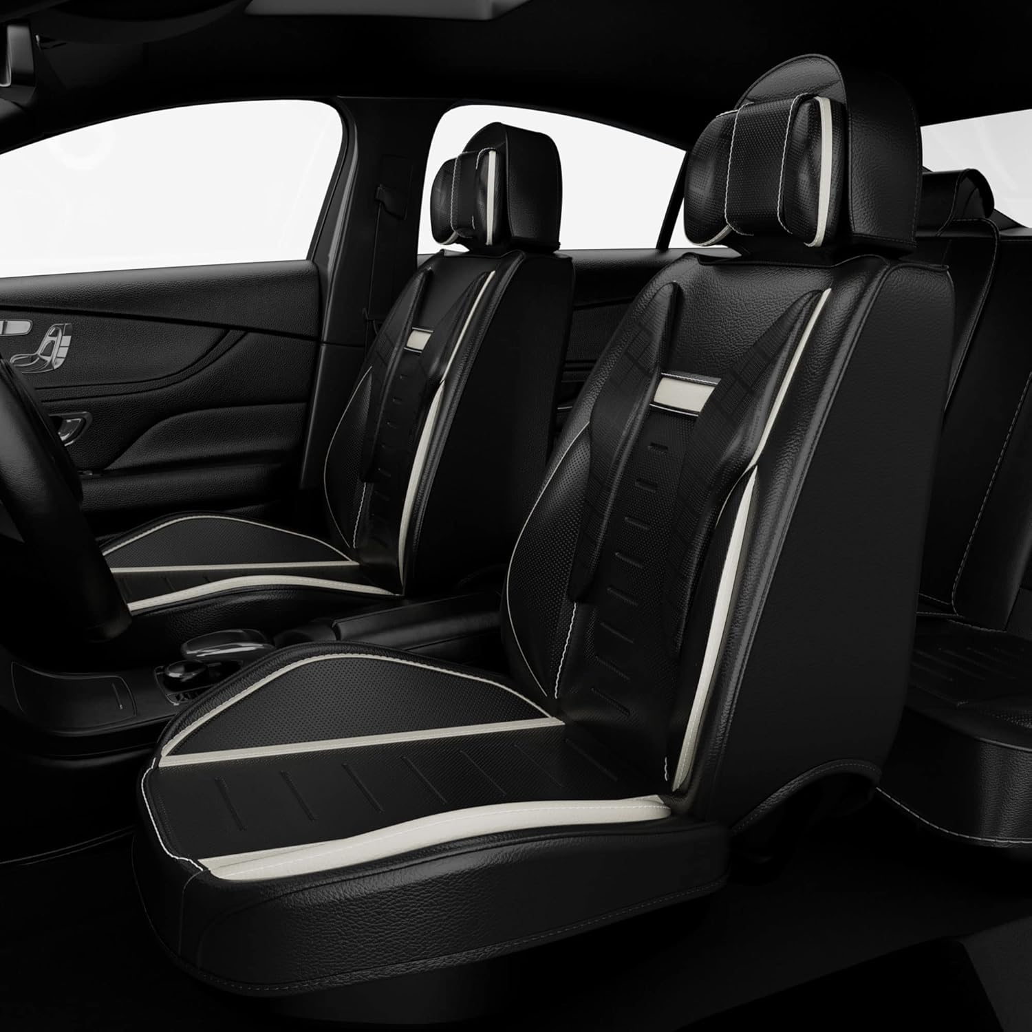 5PCS Water Proof Nappa Leather Car Seat Covers O310