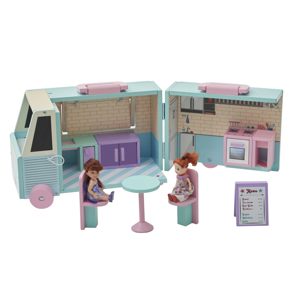 Portable Food Truck Dollhouse Set G6256
