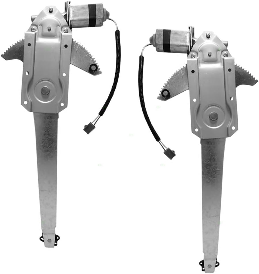 Pair Set Front Power Window Lift Regulators & Motors Assemblies for Ford Bronco Pickup Truck Pack of 2 L146194