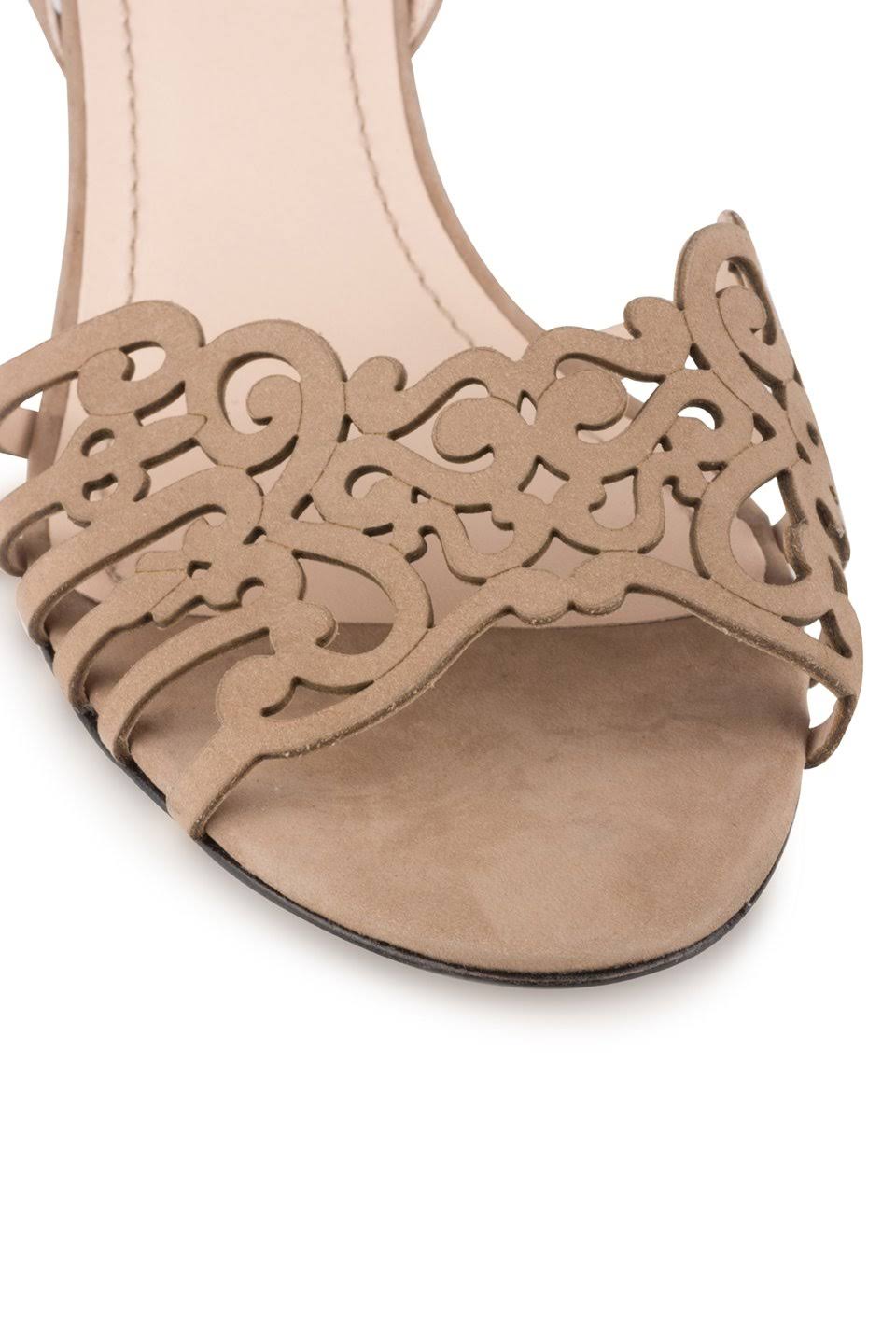 Taupe Nubuck Wedge D7929