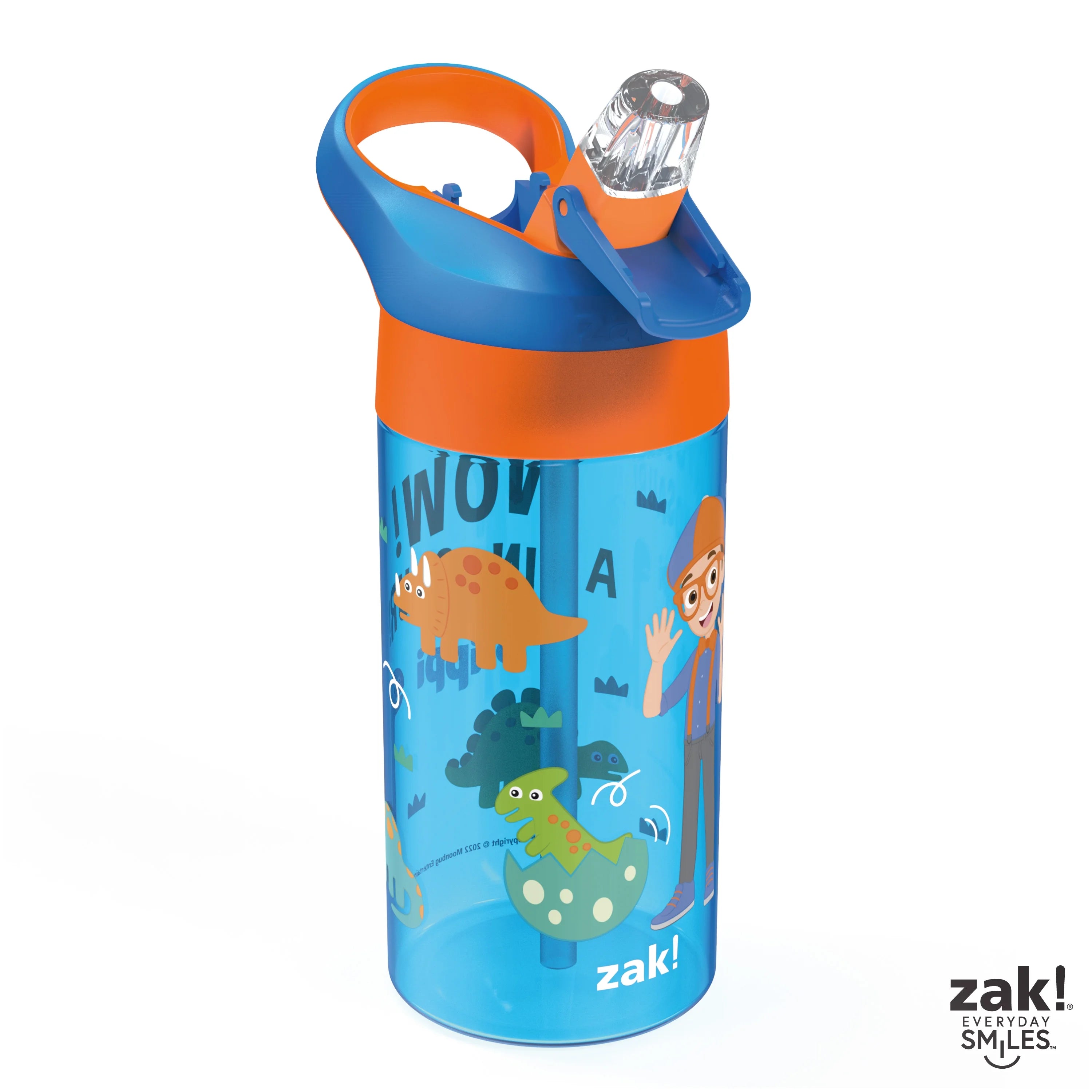 17.5 oz Kids Water Bottle with Spout Cover and Carrying Loop, Durable Plastic, Pack of 2 L171562