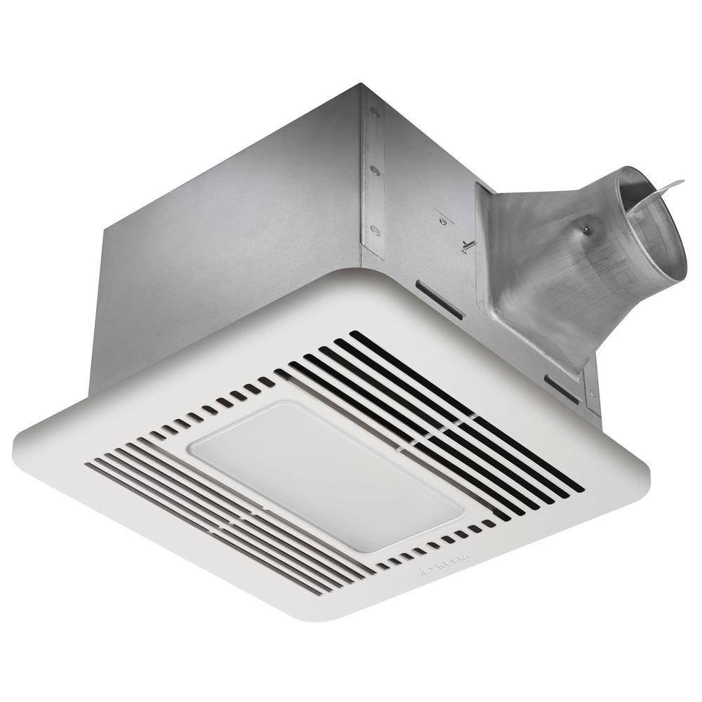 White Ceiling Exhaust Fan with Humidity Sensor and Night-Light V4216