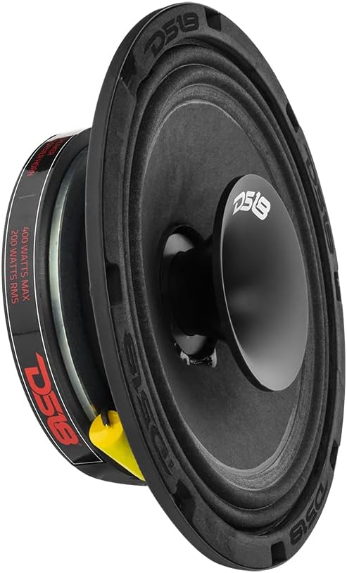 8 Inches Shallow Hybrid Mid-Range Car Audio Loudspeaker, 400W Max, 200W RMS, 4 Ohms, Pack of 2 Q76815