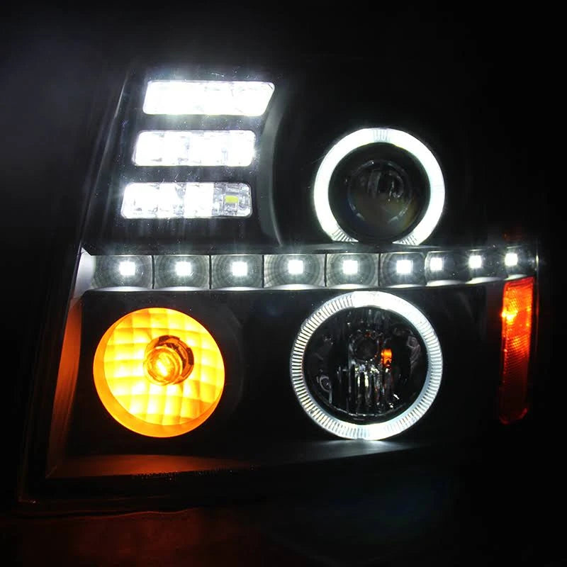 Black Halo Projector Headlights F7667