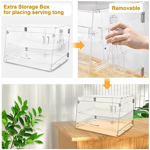 3 Tray Acrylic Pastry Display Case with Serving Tong R6264