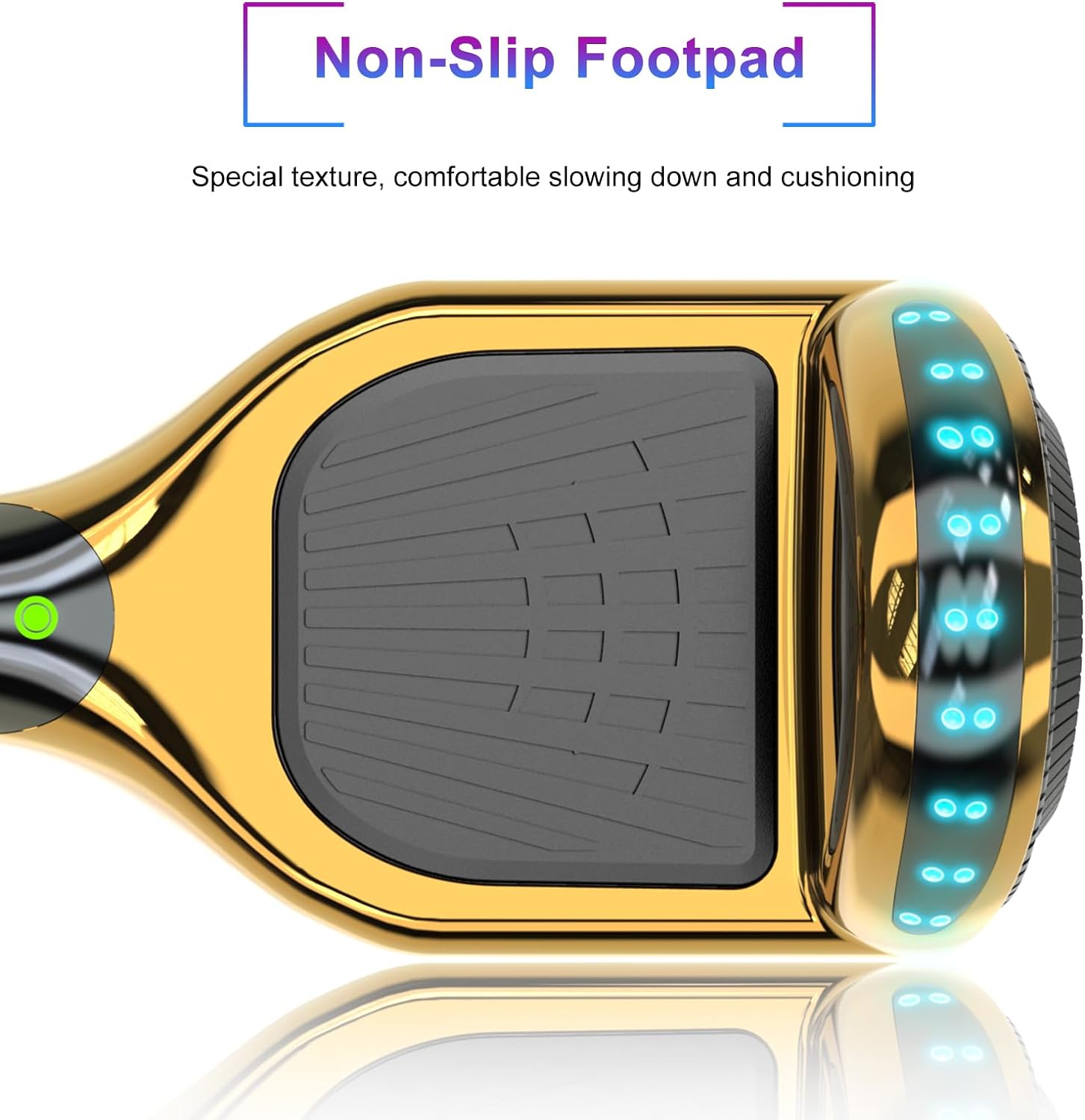Golden Electric Hoverboard with LED Light L302