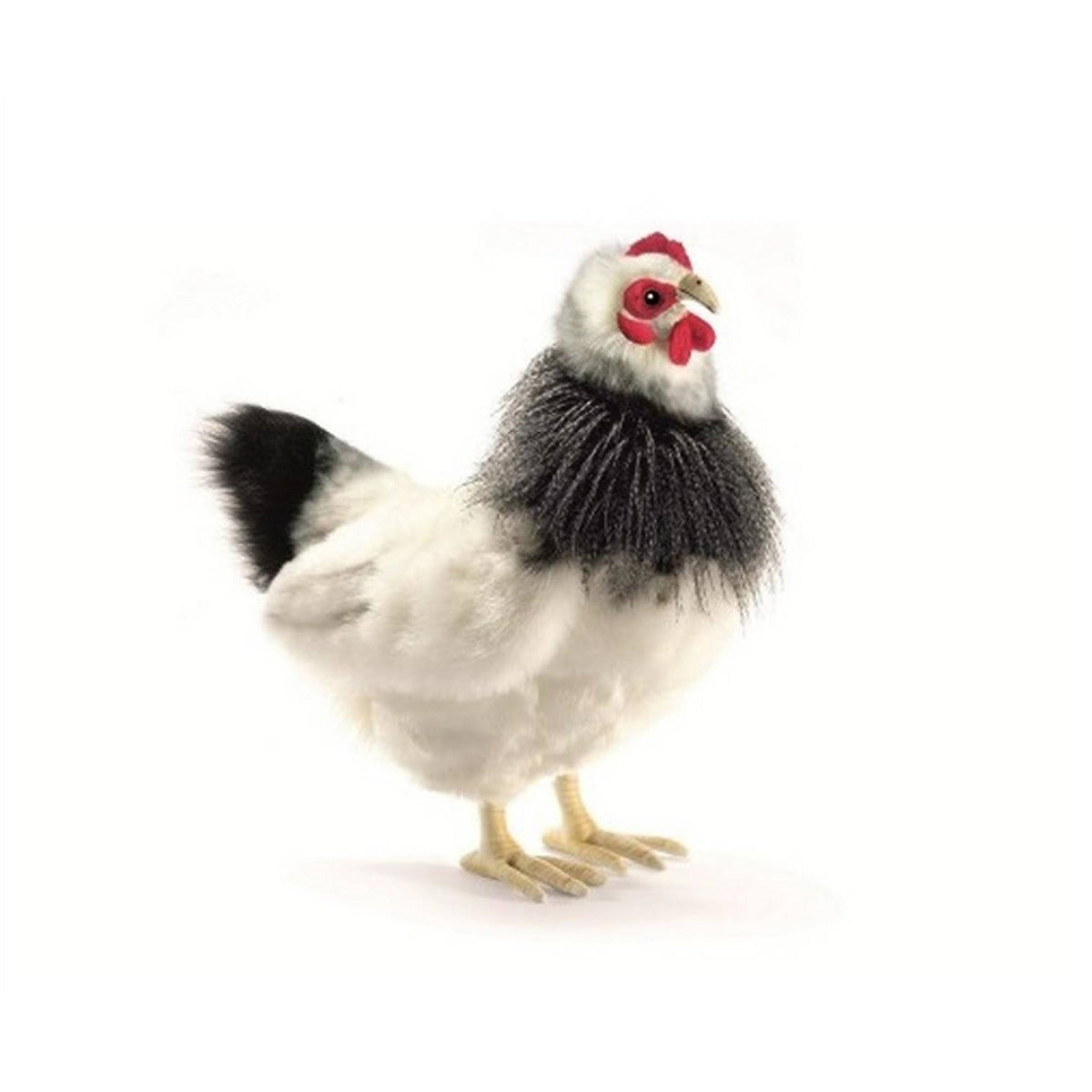 Pack of 2 Plush Black and White French Hen Stuffed Animal K8313