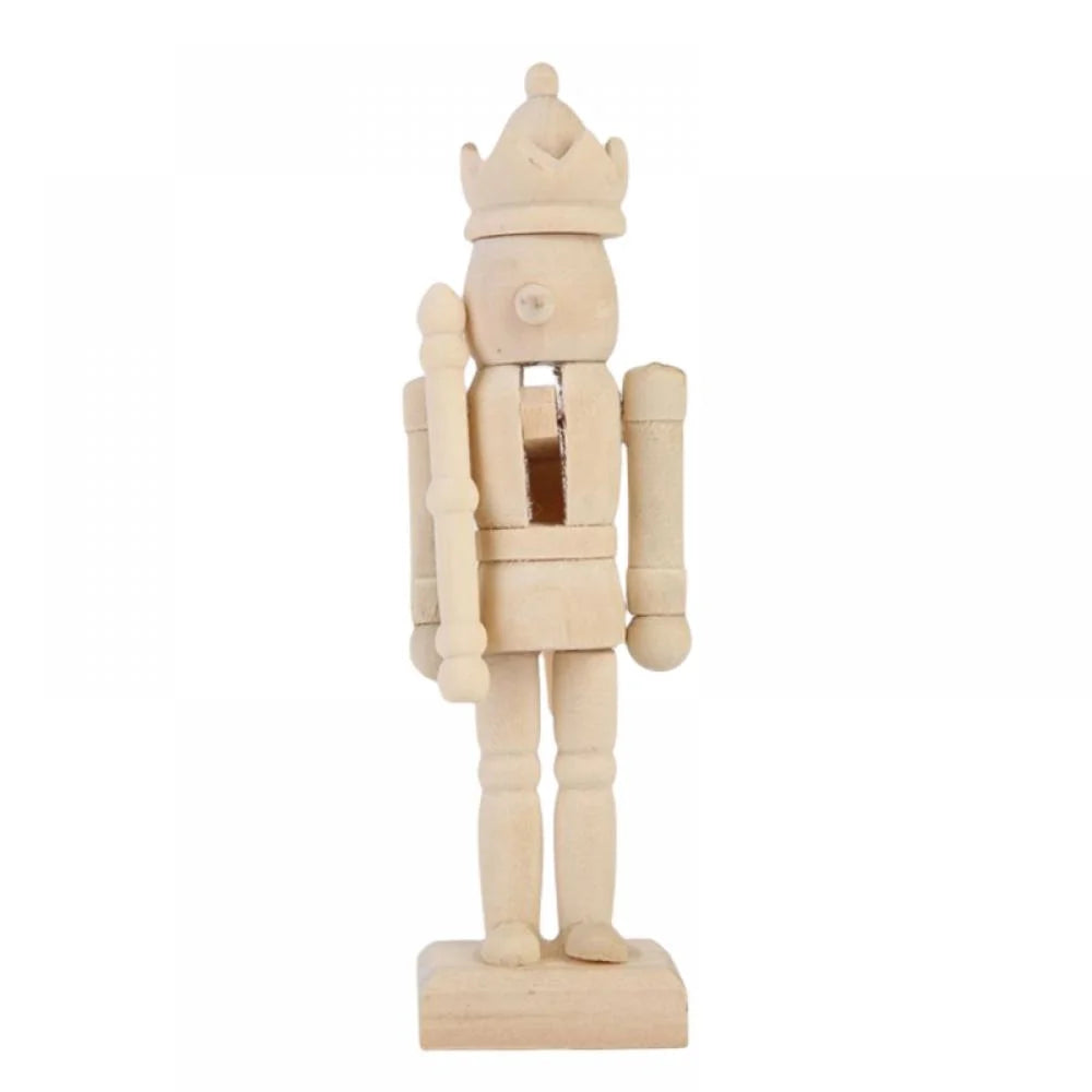 Unfinished Wood Nutcracker Ornaments 6 Pcs W618418