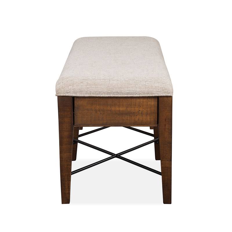 Toasted Nutmeg Upholstered Bench P170