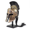 Antique Medieval Era Warrior Helmet with Black Display Stand K3558