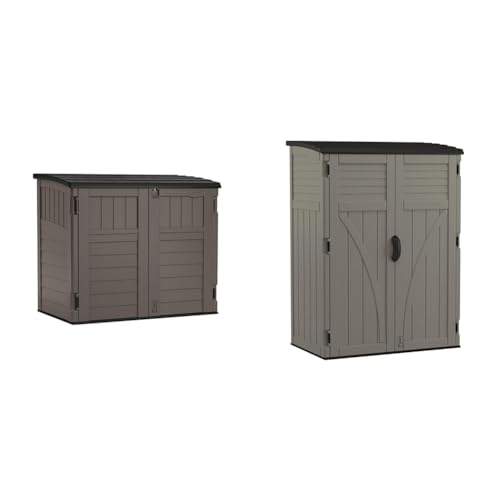 Outdoor Storage Shed, Horizontal, 4' x 2.5', Stoney Grey P261268