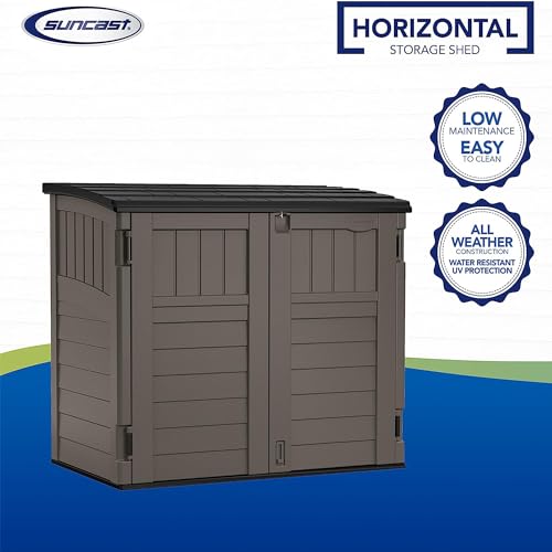 Outdoor Storage Shed, Horizontal, 4' x 2.5', Stoney Grey P261268