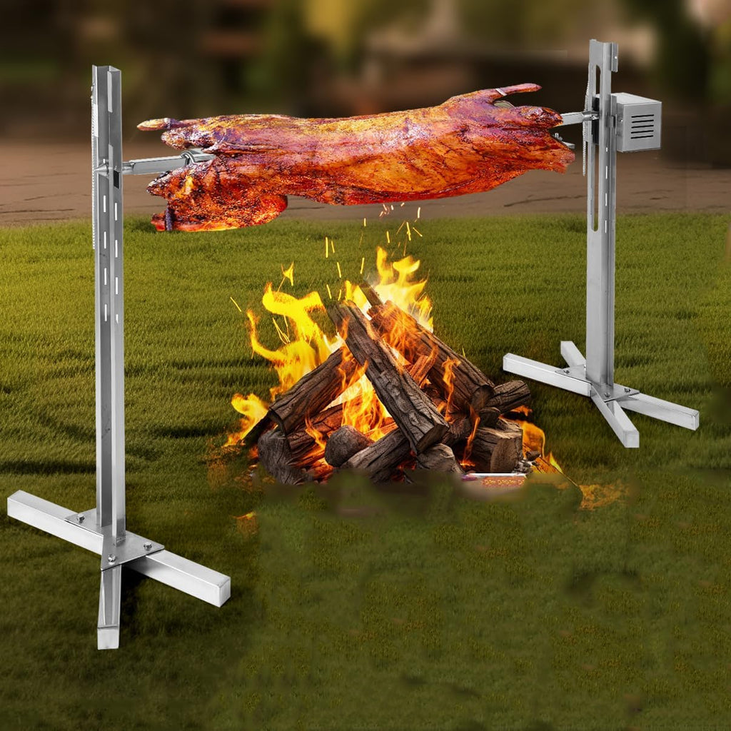 53" Electric Rotisserie Grill with Adjustable Height Stainless Steel U965