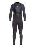 3/2mm Back Zip Wetsuit Jet Black Nite Blue D2621