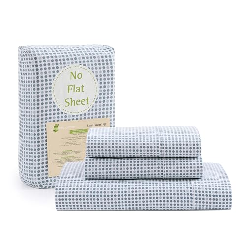 Queen Fitted Sheet, 100% Organic Cotton, 3 Pc Set, Percale Weave M558190