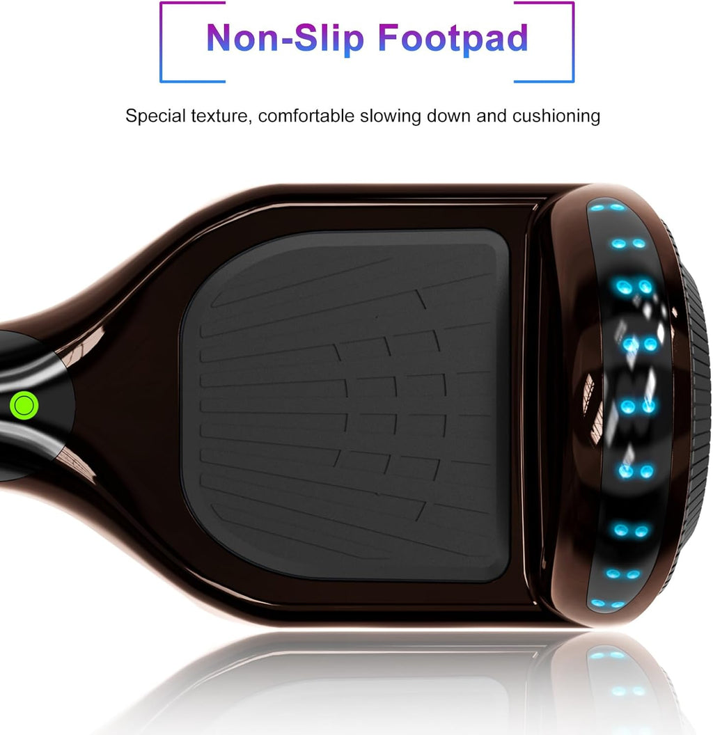 6.5" Two-Wheel Self-Balancing Hoverboard with Bluetooth Speakers and LED Lights D912087