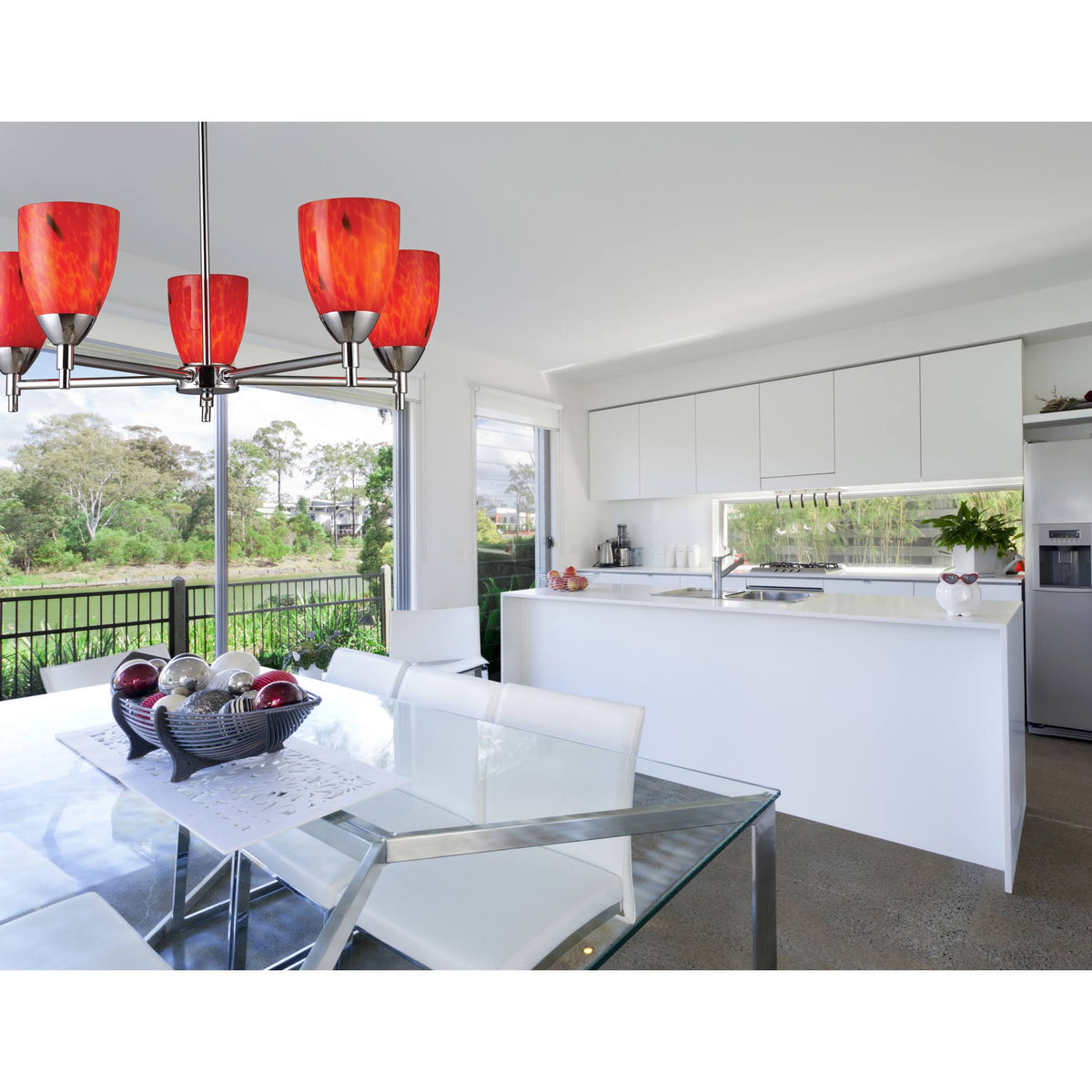 Dark Rust 1-Light Sconce with Canary Glass P5816
