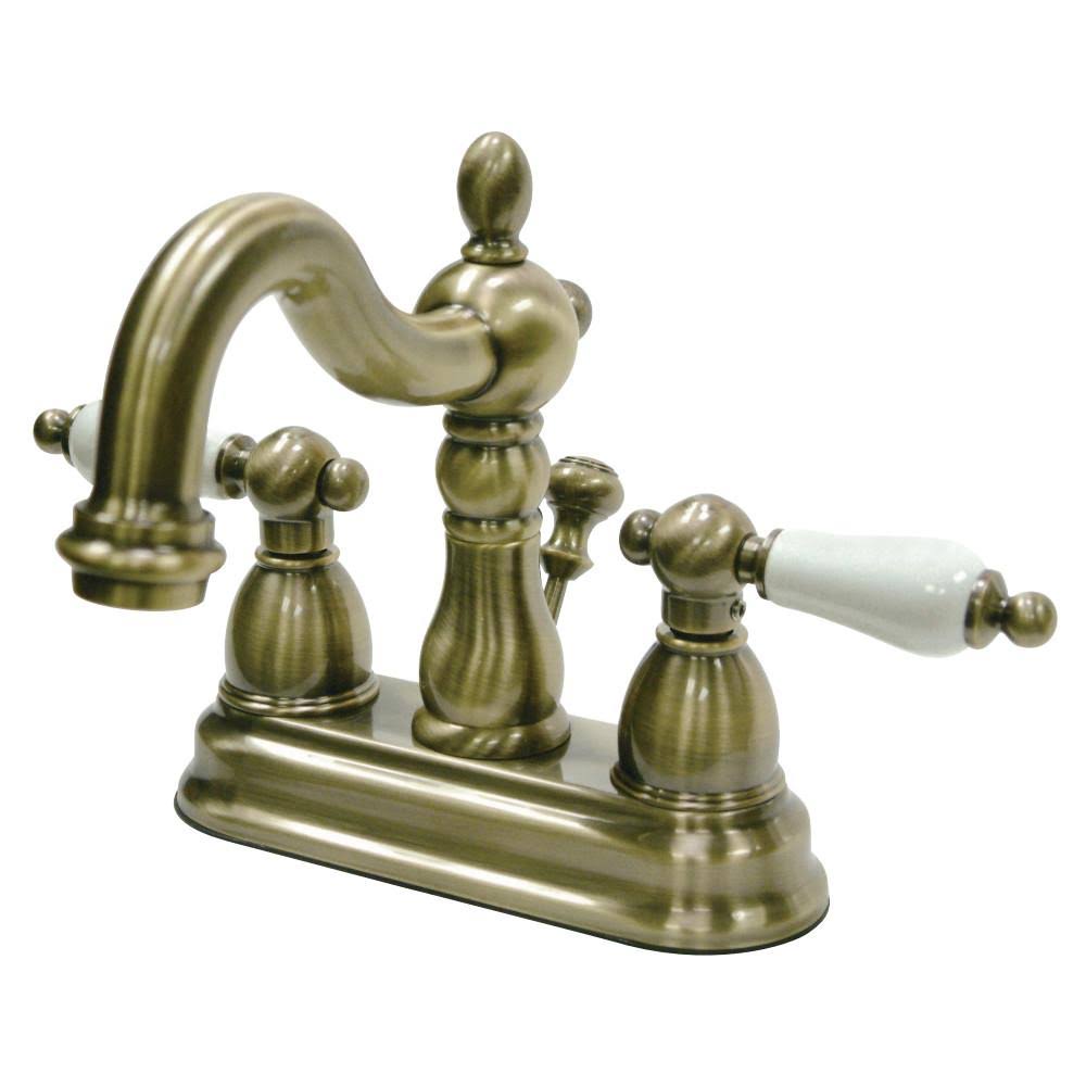Polished Brass Centerset Lavatory Faucet with Retail Pop-Up T710889