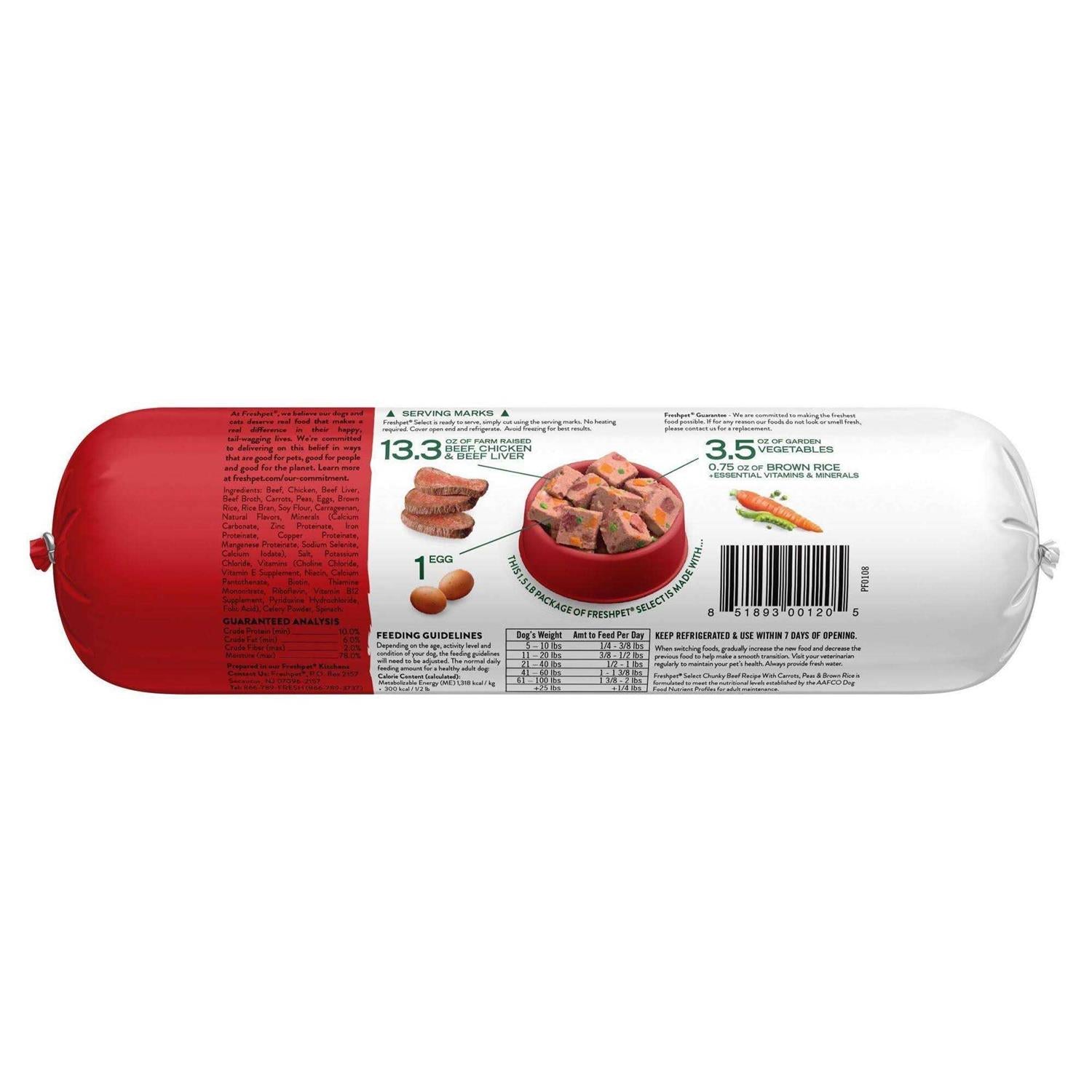 Chunky Beef Recipe Dog Food A909