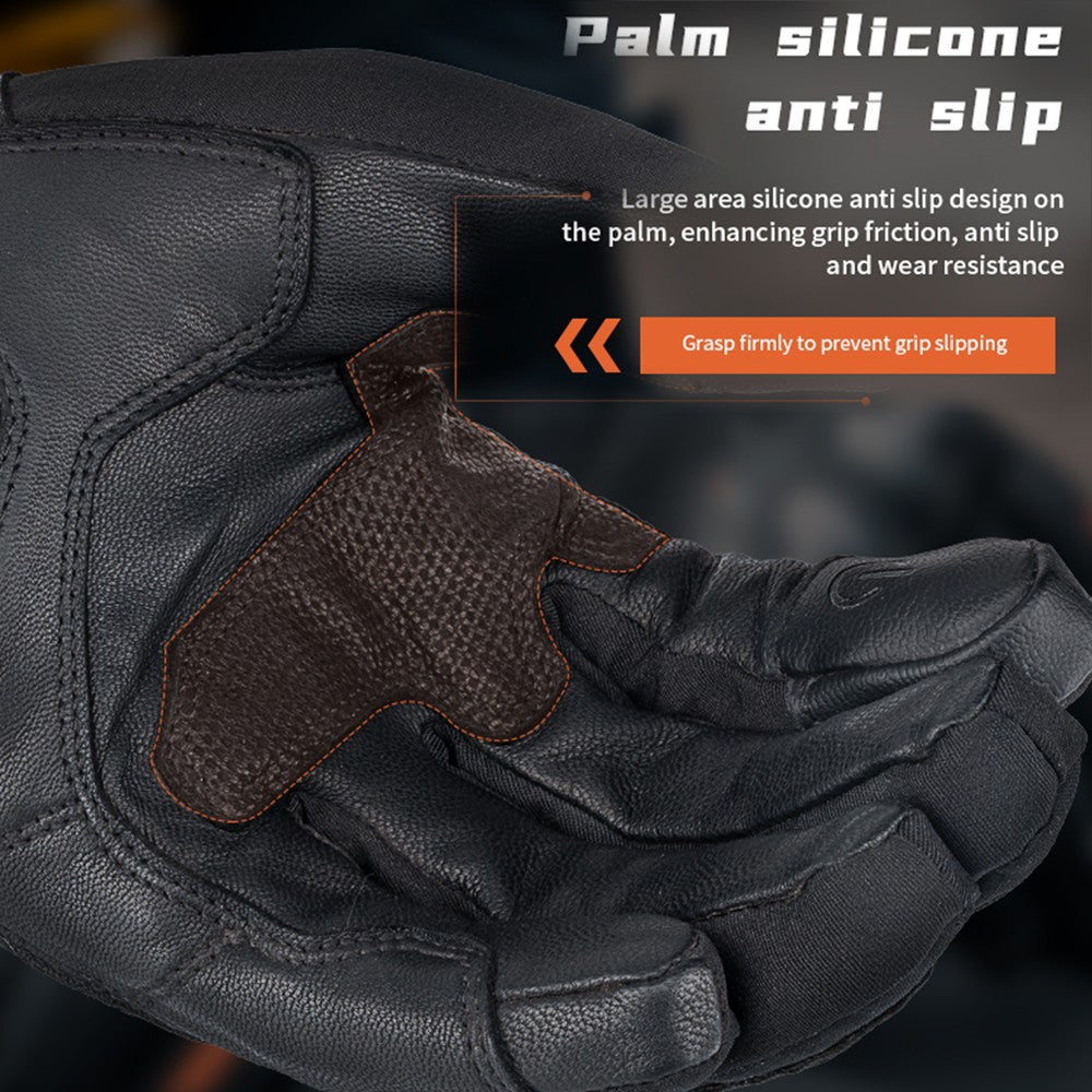 Vintage Leather Motorcycle Gloves J76914