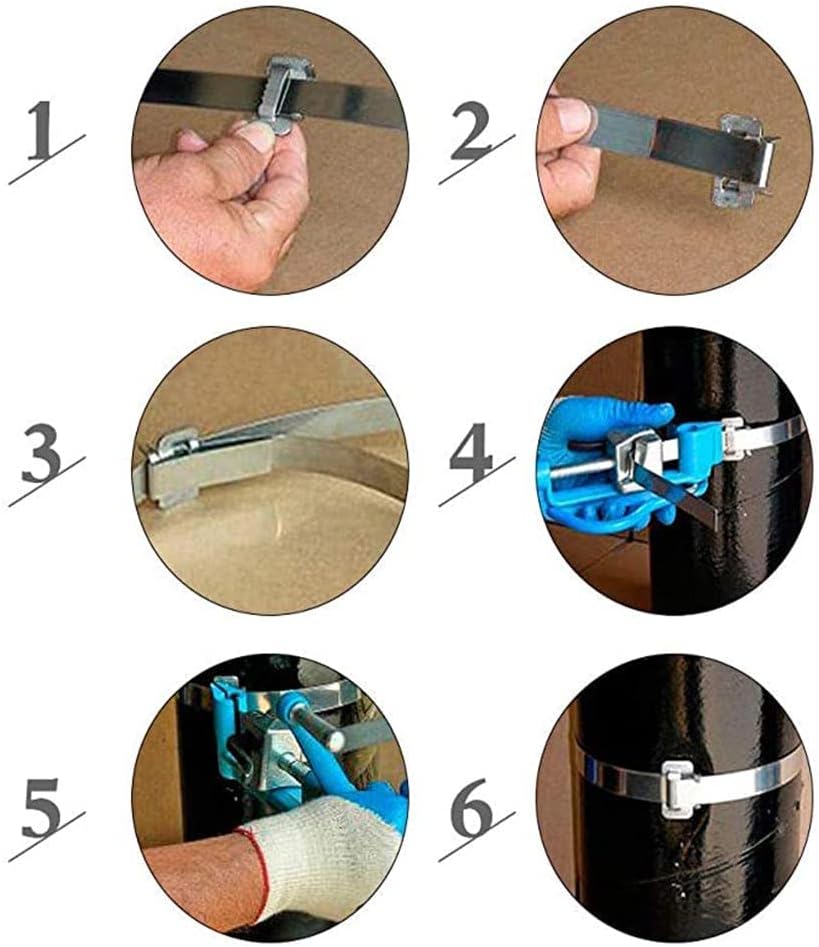 Steel Strap Tightener Strapping Kit Manual Binding Tensioning Tool D210665