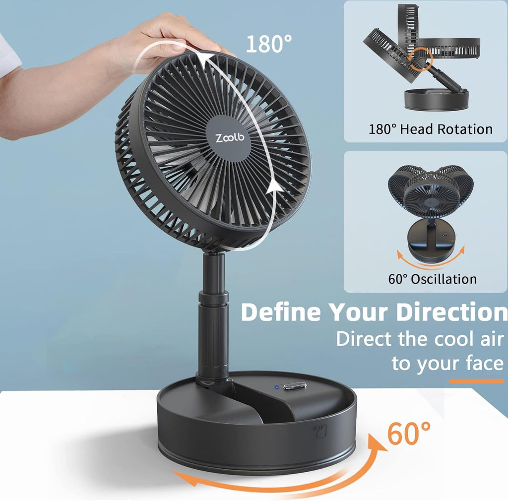 7200mAh Rechargeable Oscillating Portable Standing Fan R48252