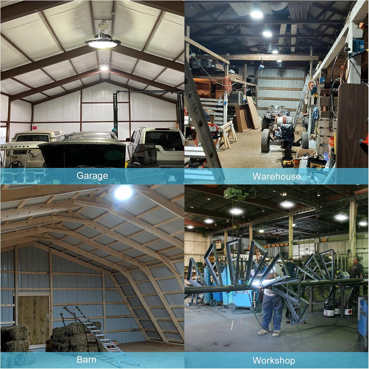 250W LED High Bay Light 35000lm 5000K Daylight 2Pack K229789