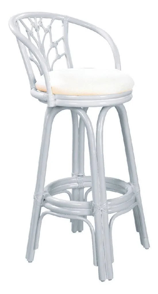 Whitewash Rattan Counterstool V816