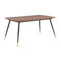Walnut and Metal Dining Table F468171