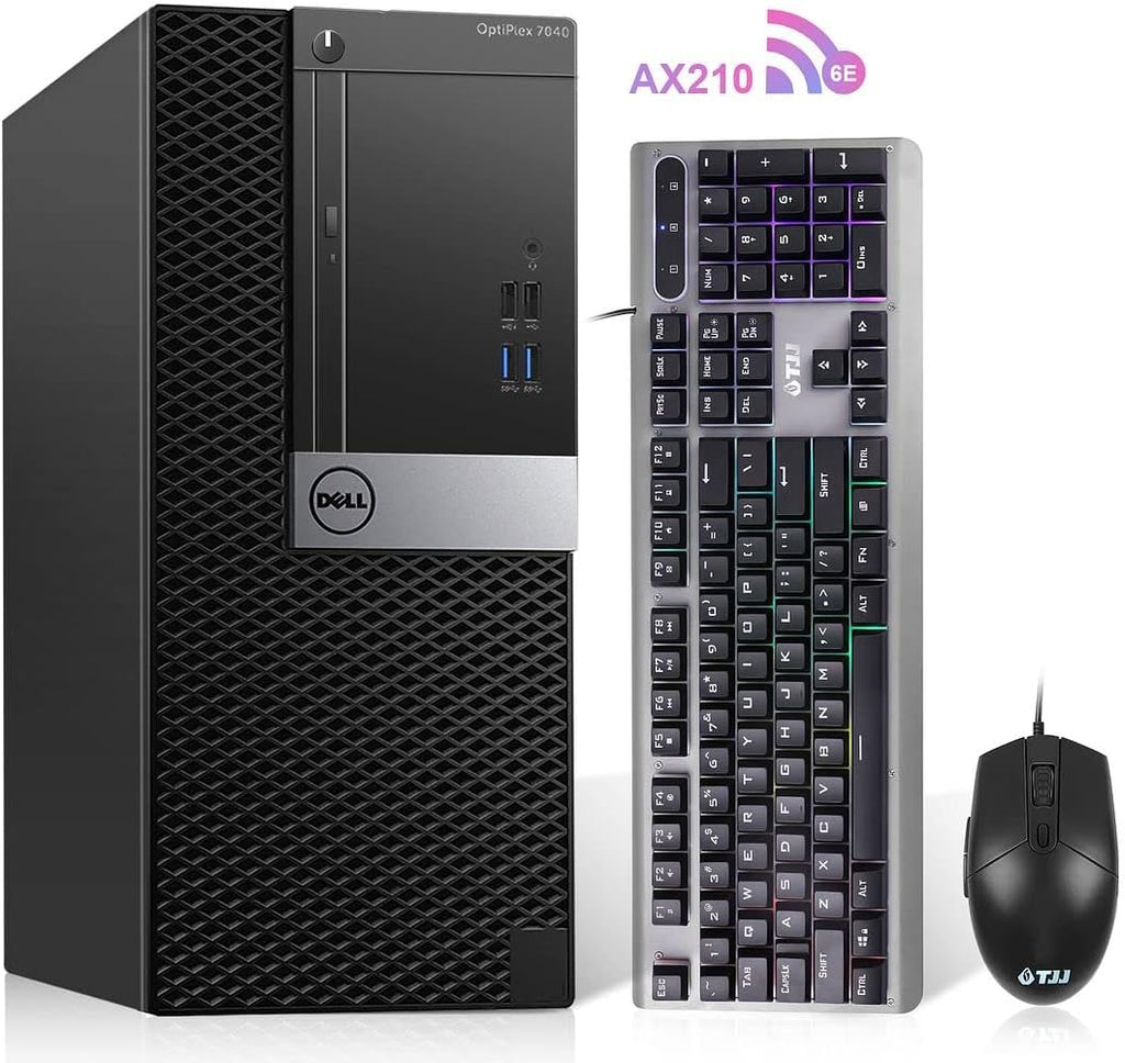 PC Tower Desktop Computer i5 6500 32GB DDR4 Ram 512GB M.2 NVMe SSD 1TB HDD Windows 10 Pro (Renewed) R44413