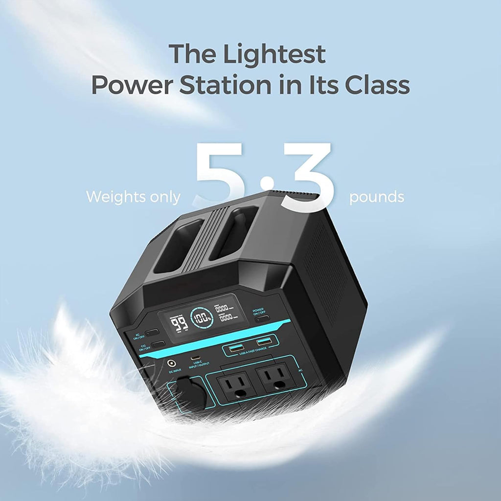 222Wh Portable Lithium Power Station with AC Outlets P77673