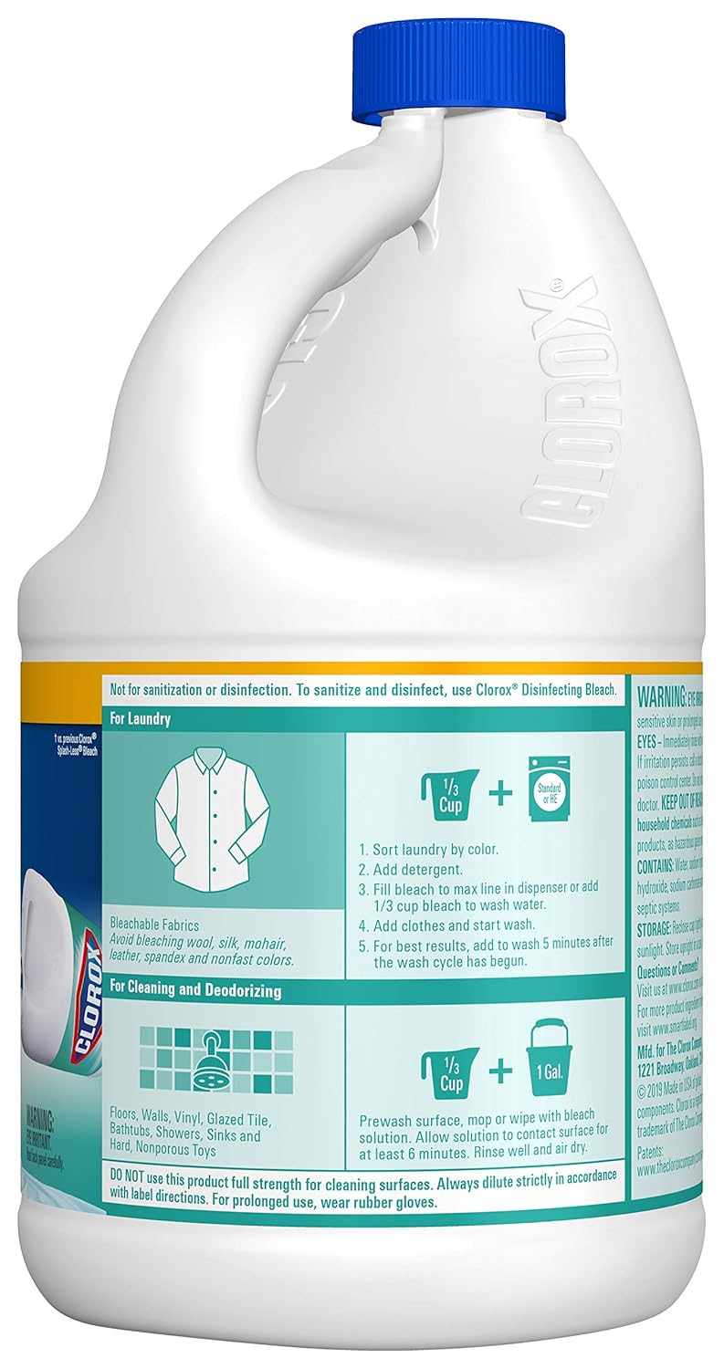 Concentrated Bleach, Clean Linen, 77 Ounce Bottle U42041