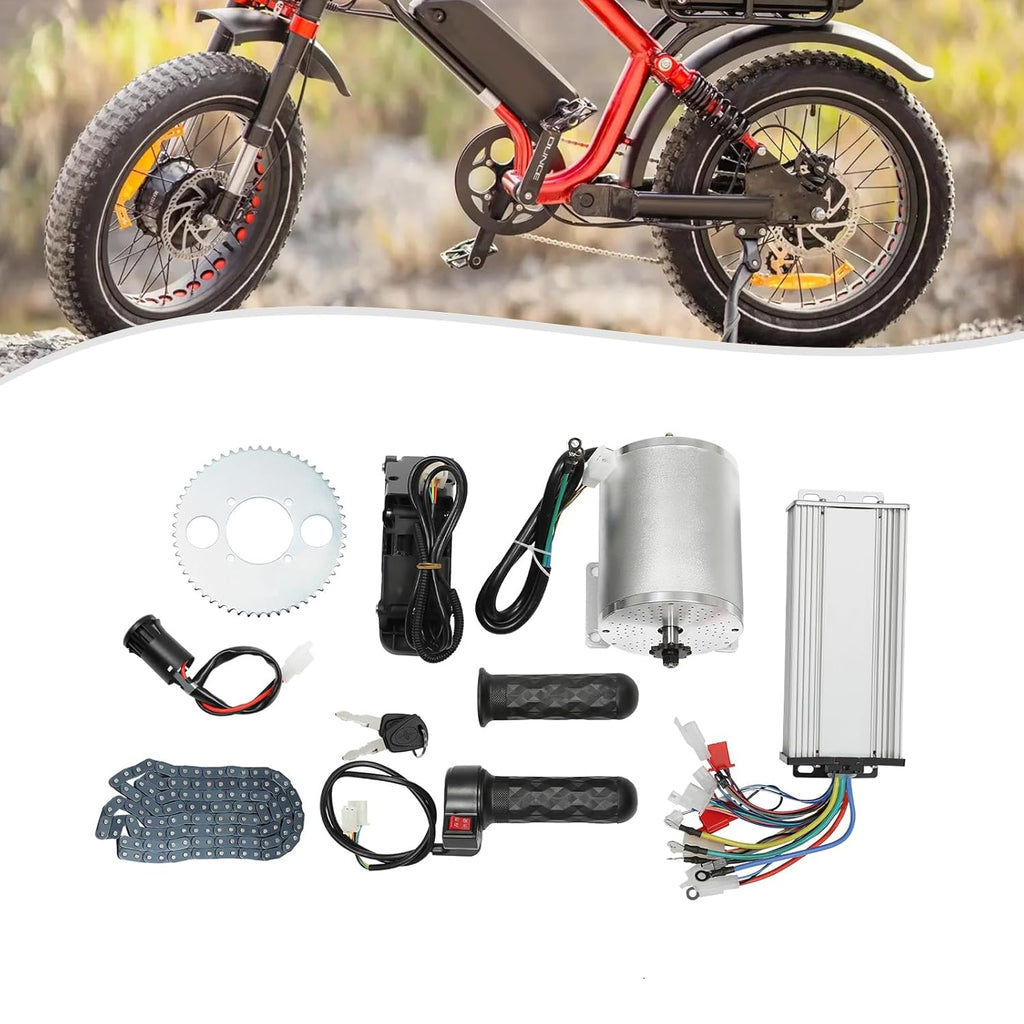 48-72V 3000W Brushless Motor Kit with Controller & Throttle E6442