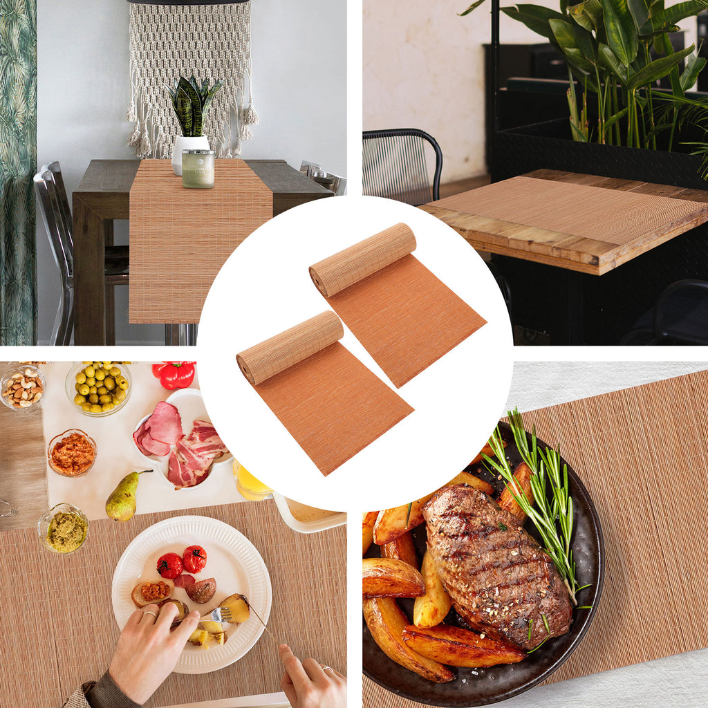 Bamboo Table Mat Runner 2Pcs Q608