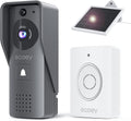 Video Doorbell Camera with Two-Way Audio, 1080P HD, PIR Motion Detection, Solar Energy M1247