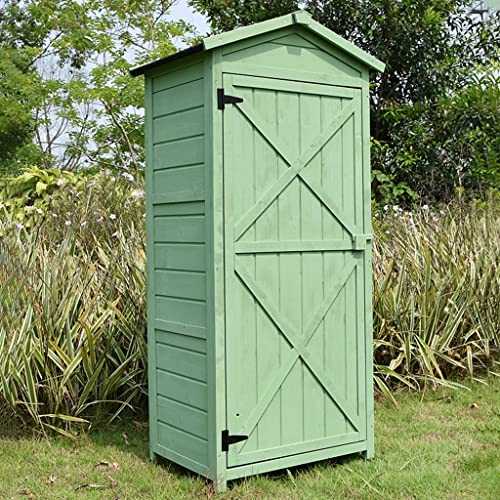 Brown Wooden Garden Shed with 3 Shelves V552