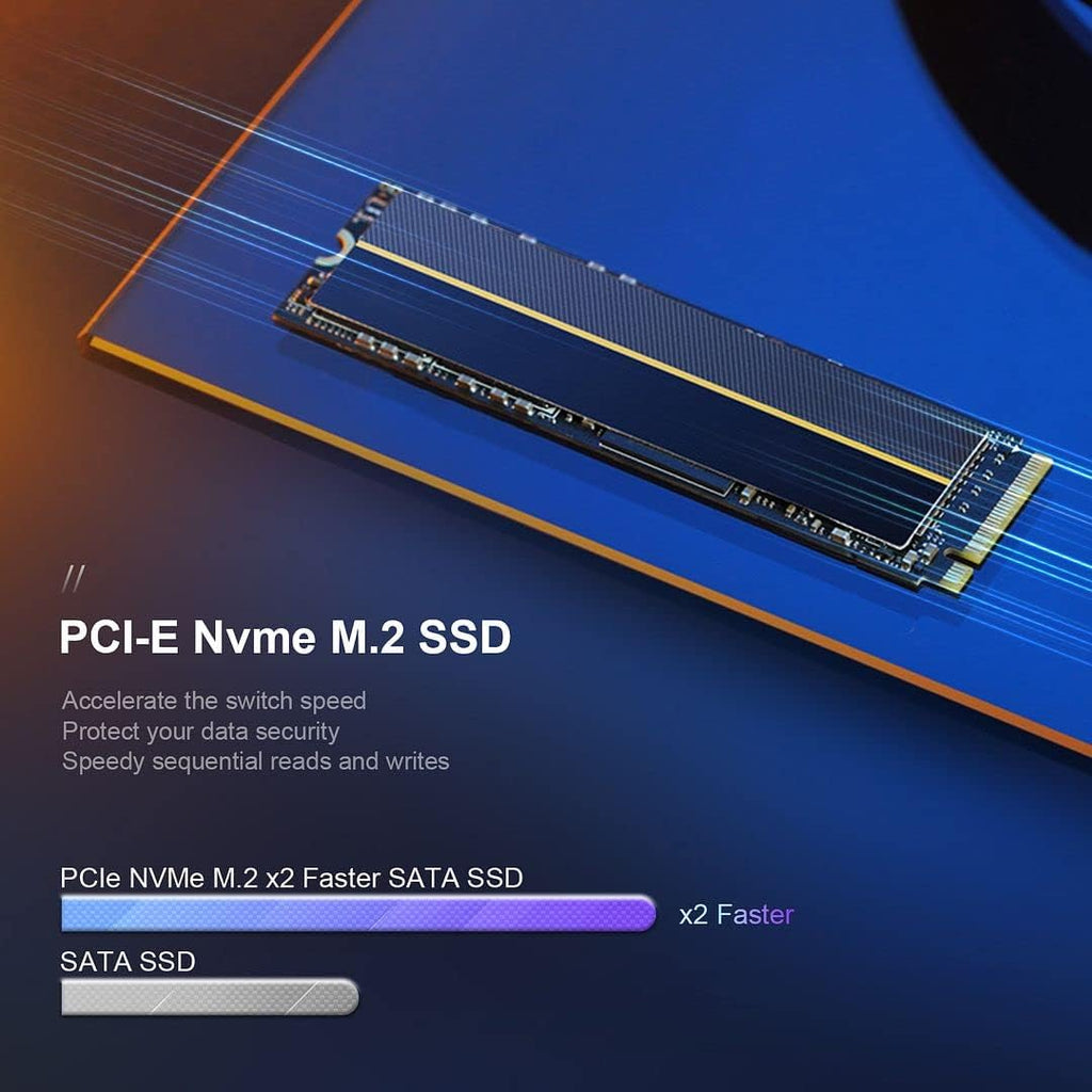 PC Tower Desktop Computer i5 6500 32GB DDR4 Ram 512GB M.2 NVMe SSD 1TB HDD Windows 10 Pro (Renewed) R44413