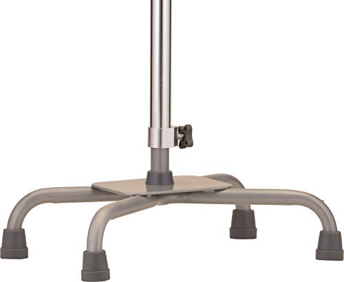 Large Base Offset Silver Quad Cane X10534