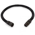 24" Black Stainless Steel Gas Fireplace Connector, 1/2" MIP x 1/2" FIP, 3/8" ID P995265