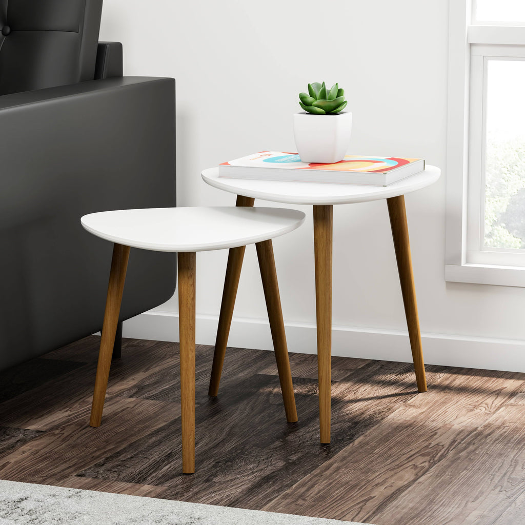 White Nesting End Table Set H30477