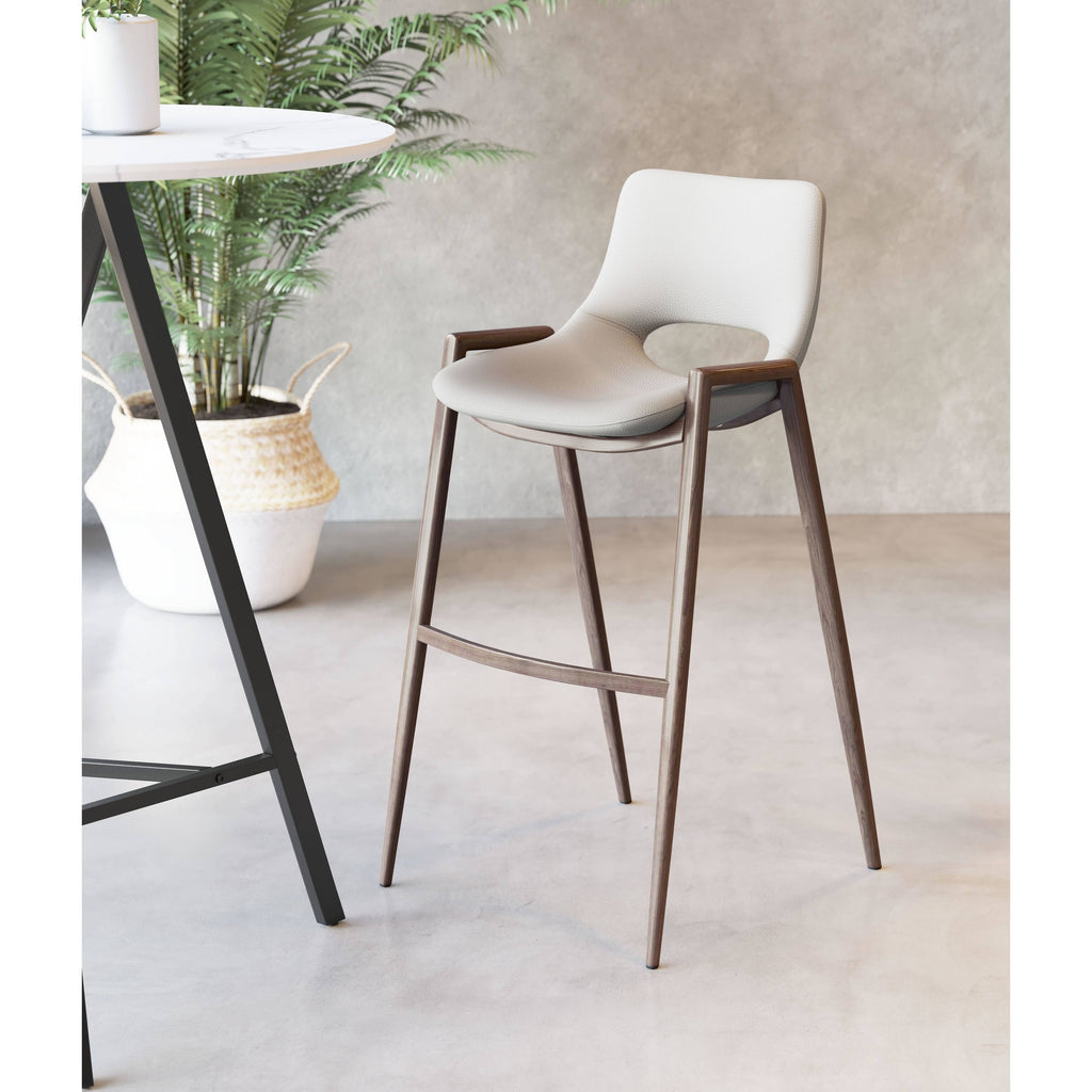 Beige Bar Chair, Set of 2 Y220209