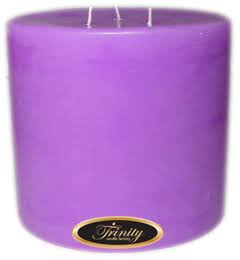 Lavender Pillar Candle 6x6 M1689