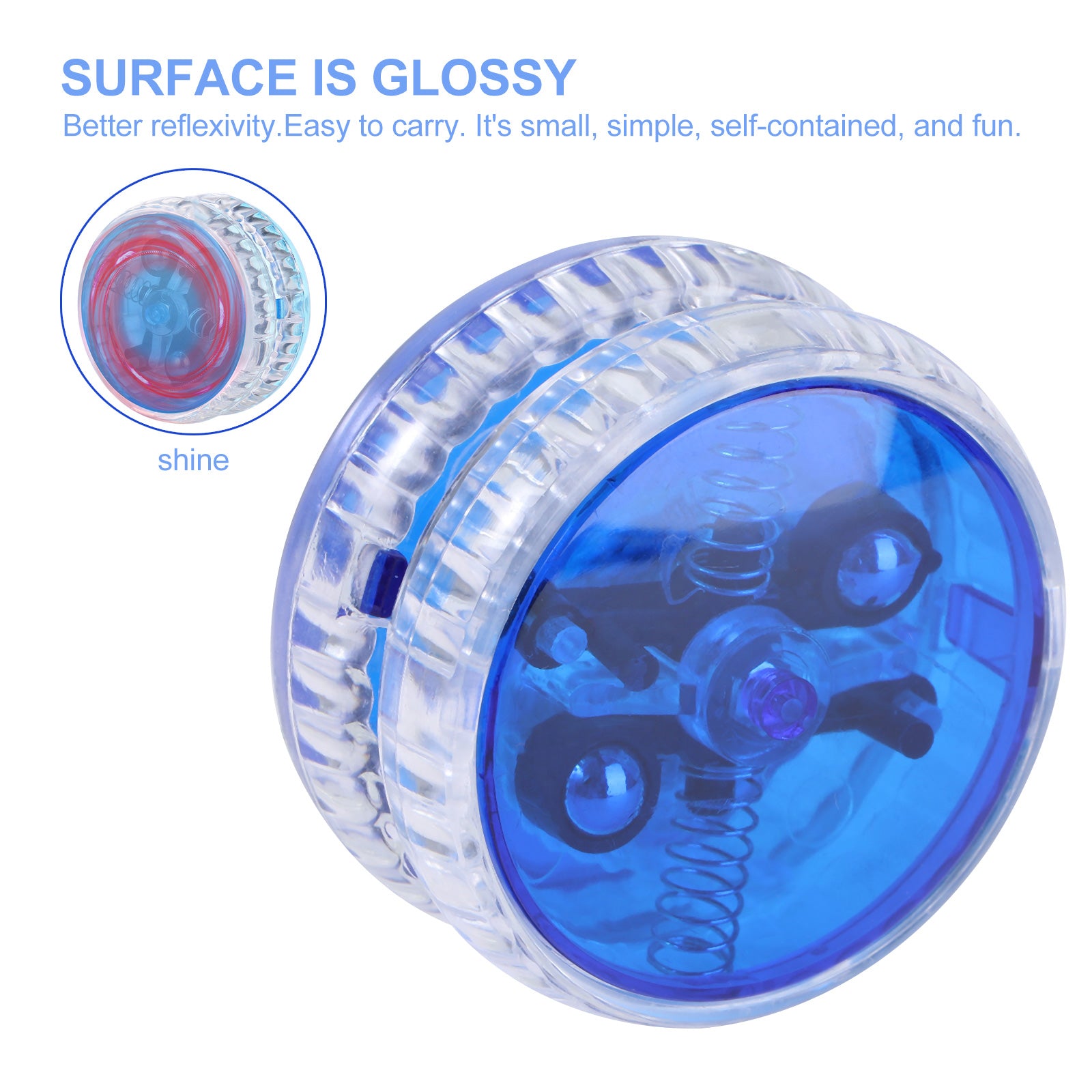 Blue LED Luminous Yoyo with String B384
